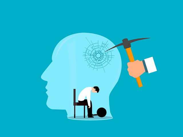 Vector image of a man in pain, showing that one of the reasons why people buy is to avoid pain